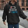 Father's Day Tee Dad Of 2 Boys Man Idea Men Hoodie
