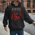 My First Valentine As Dad 2025 For a Proud New Father Men Hoodie