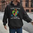 Fun Heart Puzzle Shirts Dad Autism Awareness Family Support Men Hoodie