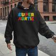 Gamer Aunt Super Auntie Gaming Matching Dad & Mom Kids Men Hoodie