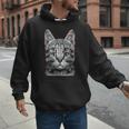 Glitch Weird Cat Kitten Optical Illusion Cat Mom Dad Men Hoodie Glitch Weird Cat Kitten Optical Illusion Cat Mom Dad Men Hoodie