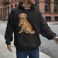 Golden Retriever I Love Dad Dog Dad Father's Day Men Hoodie