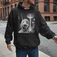 Goldendoodle Alien UFO Taking a Selfie Dog Mom Dad Men Hoodie