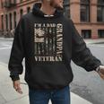 Grandpa Veteran Fathers Day Dad Veteran Camo American Flag Men Hoodie