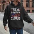 I'm A Dad Pawpaw And A Veteran Shirt Men Grandpa Fathers Day Men Hoodie