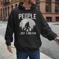 Introvert Bigfoot People Not A Big Fan Dad Joke Men Hoodie