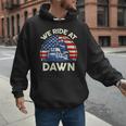 Lawn Mowing We Ride At Dawn Father Day Care Mower Dad Men Hoodie