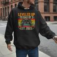 Leveled Up To Dad Of 3 Three Daddy Again 2025 Father's Day Men Hoodie