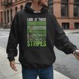 Look At Those Stripes Lawn Mowing Dad Lawn Mower Small Men Hoodie