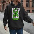 Lymphoma Cancer Awareness Lime Green Ribbon Dad's Fight Men Hoodie