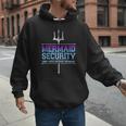 Mermaid Security Merman Merdad Mermaid Squad Fathers Day Dad Men Hoodie