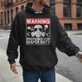 New Dad Prepared For Diaper Duty Daddy Diaper Duty Men Hoodie New Dad Prepared For Diaper Duty Daddy Diaper Duty Men Hoodie