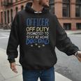 Officer Off Duty Dog Dad Cop Police Retirement Men Hoodie