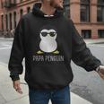 Penguin Papa Father's & Cute Dad Men Hoodie