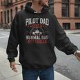 Pilot Dad Like A Normal Dad But Cooler Plane Aviator Pilot Men Hoodie