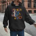 Pitbull Floral Dog Lover Vintage Flower Art Pitbull Mom Dad Men Hoodie