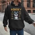 Pomsky Anatomy Dog Mom Dad Men Hoodie
