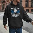 Proud Dad Of A Freaking Awesome Libero Volleyball Father Men Hoodie