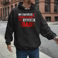Red Cheer Dad Family Father Cheerleader Squad Men Hoodie