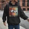 Retro Fat Chonk Dad Tee Cat Daddy To A Fatty Men Hoodie