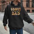 Retro Groovy Dad Matching Family 1st Birthday Party Men Hoodie
