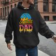 Retro Ice Cream Drip Softball Dad Game Day Dad Father's Day Men Hoodie