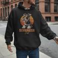 Retro Miniature Schnauzer Dad Vintage Dog Lovers Men Hoodie