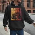 Retro Monster Truck Daddy Matching Family Birthday Party Men Hoodie