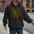Say No Cannabis Anti-Marijuana Retro Weed Parent Dad Mom Men Hoodie