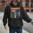 The Scream Cat Parody For Kitty Cat Lover Cat Mom Cat Dad Men Hoodie
