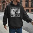 Shiba Inu Dog Dad Mom Graphic Selfie UFOs Weird Aliens Men Hoodie