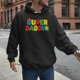 Super Gamer Dad Unleashed Celebrating Fatherly Powers Men Hoodie