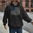 Support ALS Awareness Month USA American Flag Men Dad Men Hoodie