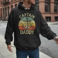 Vintage Captain Daddy Boat Pontoon Dad Fishing Sailor Anchor Men Hoodie