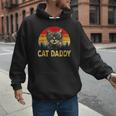 Vintage Cat Daddy Cat Lover Cat Dad Fathers Men Hoodie