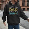Vintage I Have Two Titles Dad And Grandpaw Dog Lover Men Hoodie