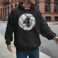 Volleyball Player 4 Volleyball Mom Dad Jersey Number 4 Men Hoodie