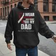 I Wear Burgundy Ivory For My Dad Oral Head Neck Cancer Men Hoodie