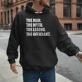 Wedding Officiant Art For Men Dad Ordained Minister Men Hoodie