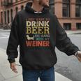 Weiner Dachshund Dad Drink Beer Hang With Dog Vintage Men Hoodie