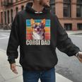 Welsh Corgi Pembroke Dog Corgi Dad -Adults Small Classic Fit Short Sleeve Cotton Polyester Blend Men Hoodie