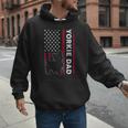 Yorkie Dog Vintage US American Flag Yorkie Dad Fathers Day Men Hoodie