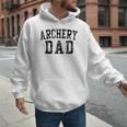 Archery Dad Birthday Classic Bold Font Archery Daddy Men Hoodie