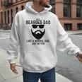 Bearded Dad Beard Humor Superhero Men Hoodie