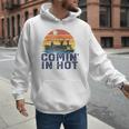 Comin In Hot Pontoon Boat Boating Lake For Dad Small Men Hoodie Comin In Hot Pontoon Boat Boating Lake For Dad Small Men Hoodie