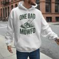 Dad Lawn Mowing One Bad Mowfo Mower Dad Gardening Men Hoodie