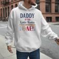 Daddy Dad First Birthday Little Rookie Baseball The Big One Men Hoodie