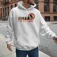Disc Golf I'd Hit That Frisbee Golfer Retro Men Dad Men Hoodie
