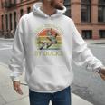 Easily Distracted Duck Hunting Dad Hunter Son Daughter Men Hoodie