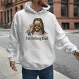 I'm Telling Dad Jesus Wearing Sunglasses Christian Fathers Men Hoodie